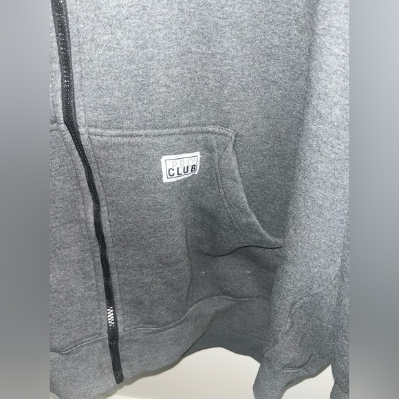 Pro Club Grey Zip Up Sweater Size 2XL - Picture 4 of 6